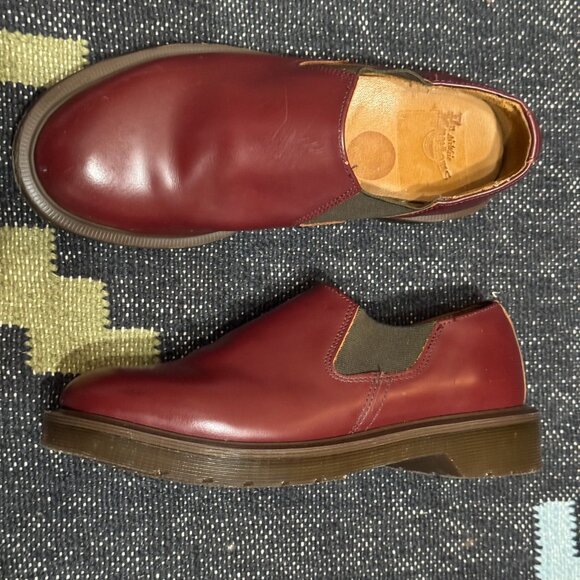 Dr. Martens Louis Gusset Slip-On Oxford Shoes, Oxblood, US M4/US L5/EU36/UK3 - Picture 3 of 16